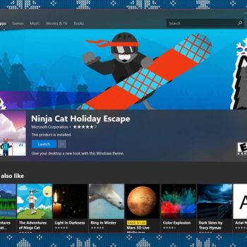 ninja cat holiday escape theme