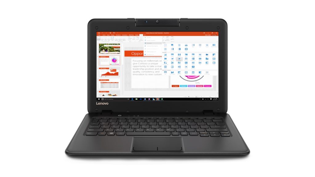 Voici les nouveaux ordinateurs portables Chrome OS et Windows de Lenovo 62 01 100E Hero Front forward facing JD