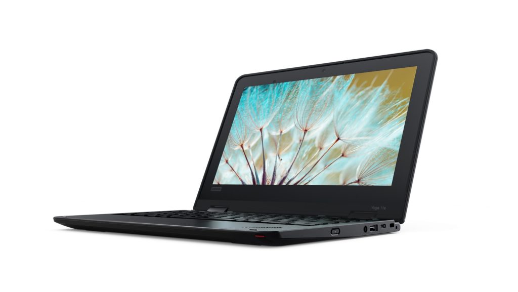 Voici les nouveaux ordinateurs portables Chrome OS et Windows de Lenovo 89 01 THINKPAD 11E YOGA Hero Front facing Left