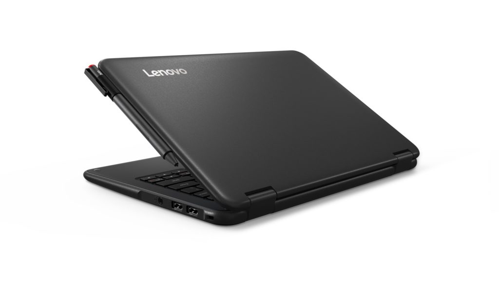 Voici les nouveaux ordinateurs portables Chrome OS et Windows de Lenovo 67 02 300E Hero Rear facing left