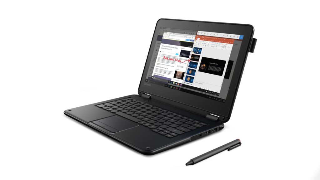 Voici les nouveaux ordinateurs portables Chrome OS et Windows de Lenovo 68 03 300E Hero Front facing left