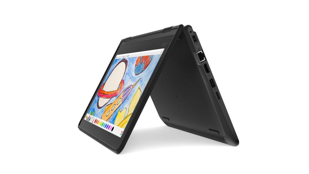 Voici les nouveaux ordinateurs portables Chrome OS et Windows de Lenovo 91 03 THINKPAD 11E YOGA Hero Tent Front Facing Left