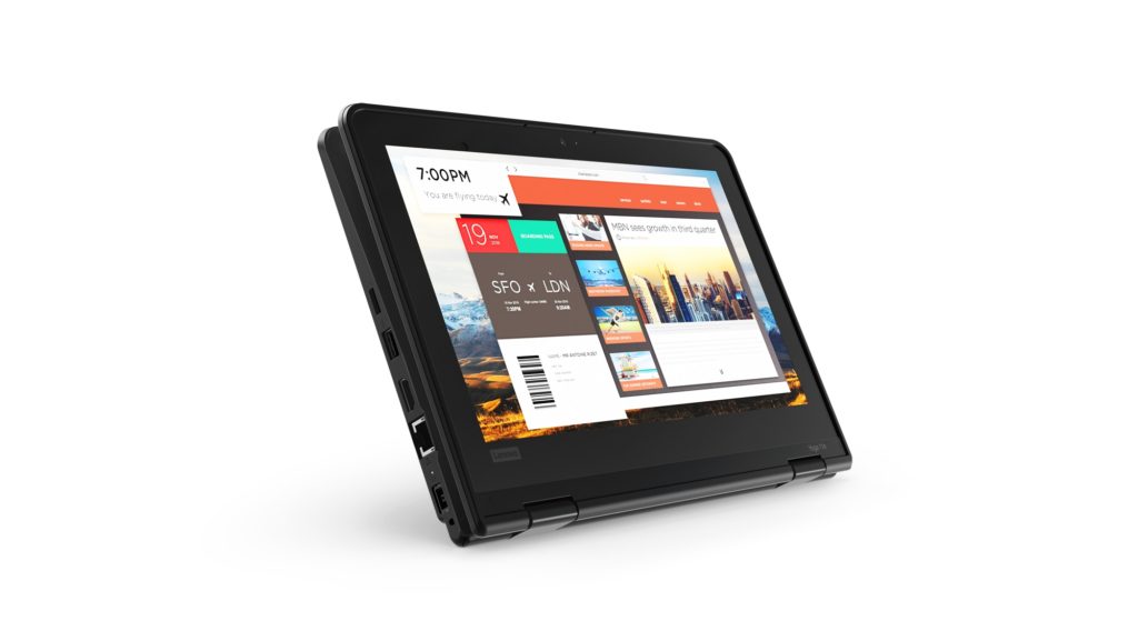 Voici les nouveaux ordinateurs portables Chrome OS et Windows de Lenovo 92 04 THINKPAD 11E YOGA Hero Tablet Front facing Right