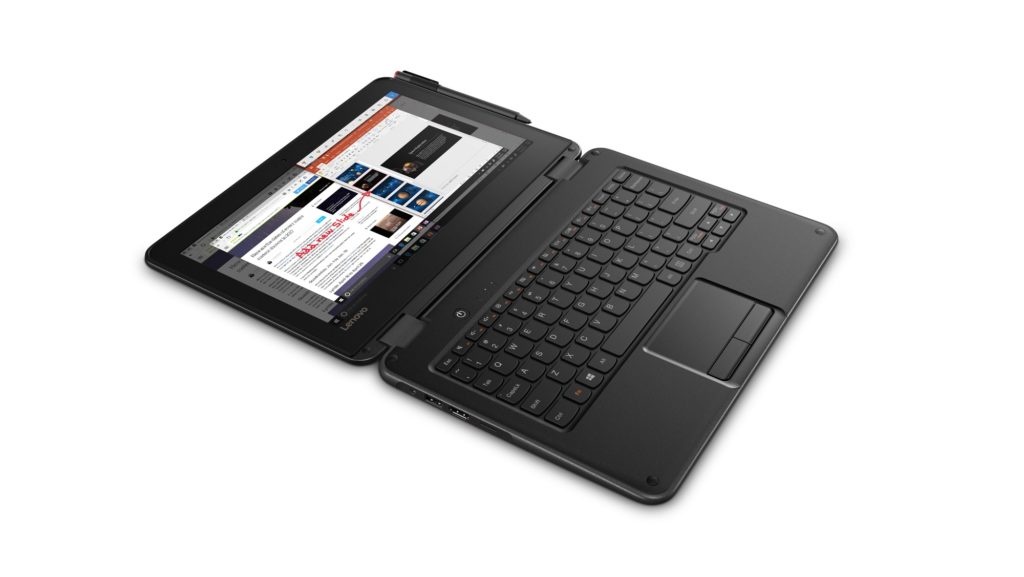 Voici les nouveaux ordinateurs portables Chrome OS et Windows de Lenovo 72 07 300E Hero 180 degree laying flat