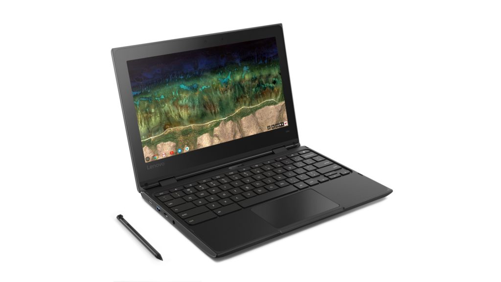 Voici les nouveaux ordinateurs portables Chrome OS et Windows de Lenovo 83 12 CHROMEBOOK 500e Laptop Hero Front facing right