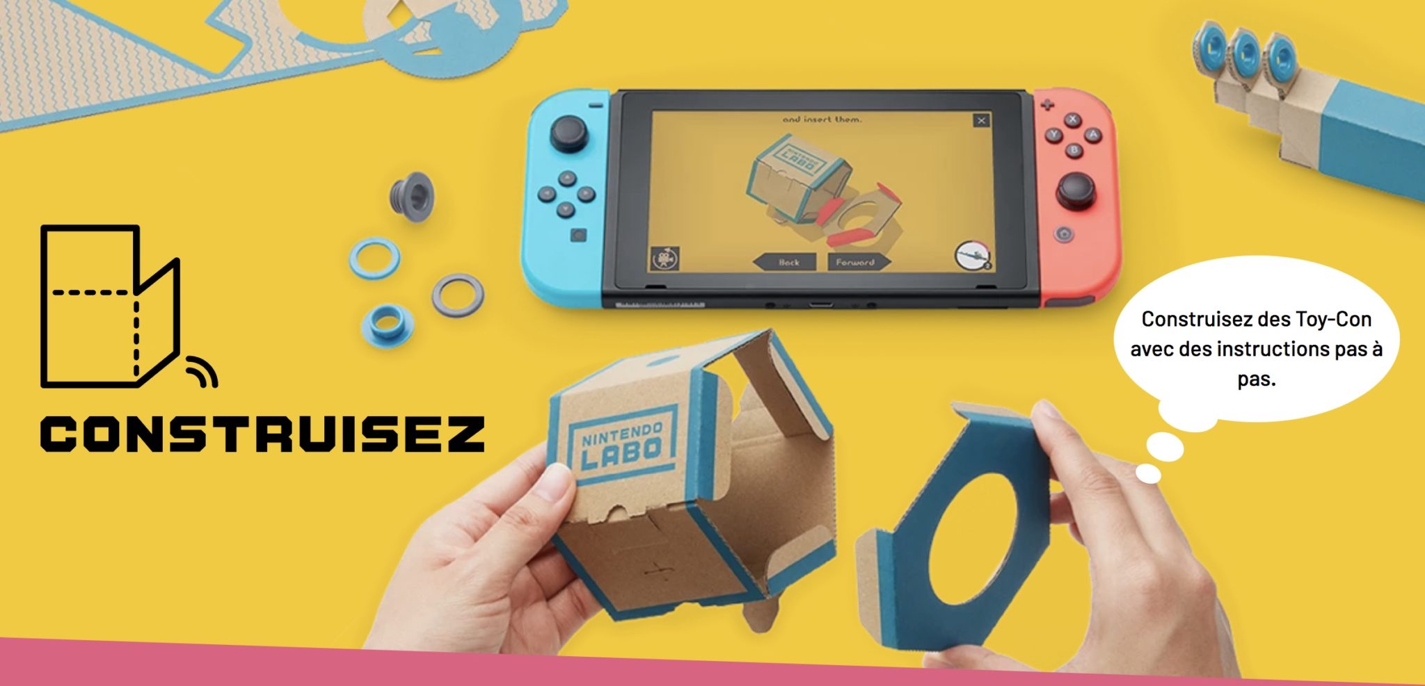 Nintendo Labo permet de construire des accessoires Switch à partir de carton