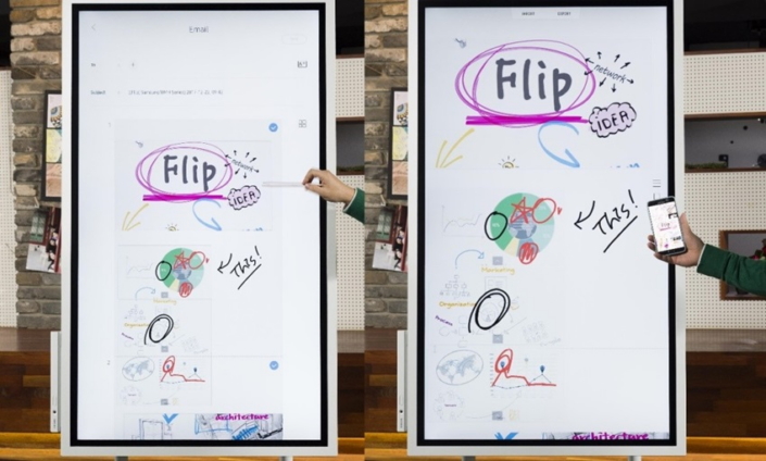 Samsung Flip : un tableau blanc pour concurrencer le Google Jamboard et le Surface Hub