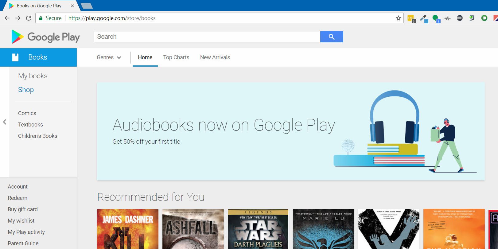 google play audiobooks banner 1