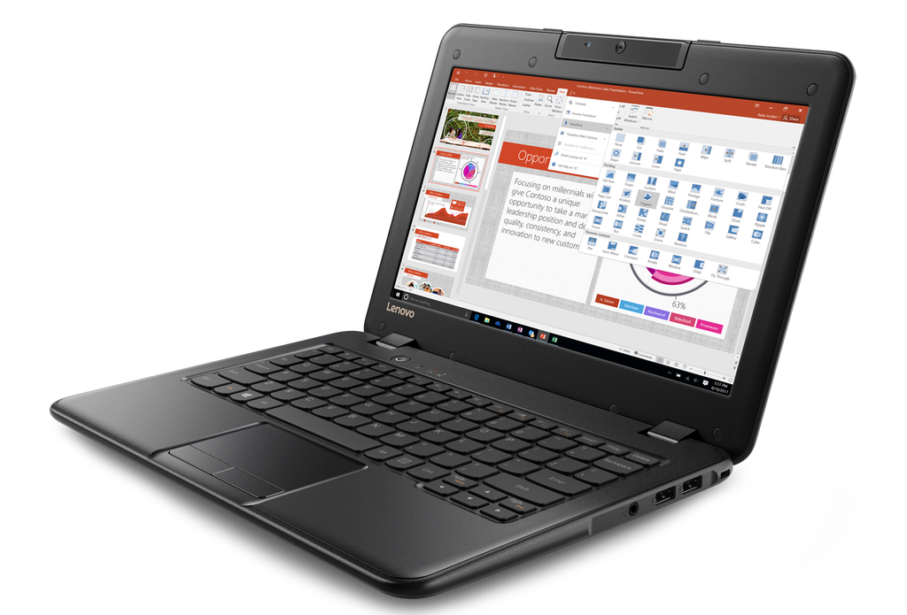 Microsoft poursuit sa lutte contre les Chromebooks avec des modèles encore moins chers 48 lenovo 100e front facing left jan 22 2018 6ampt