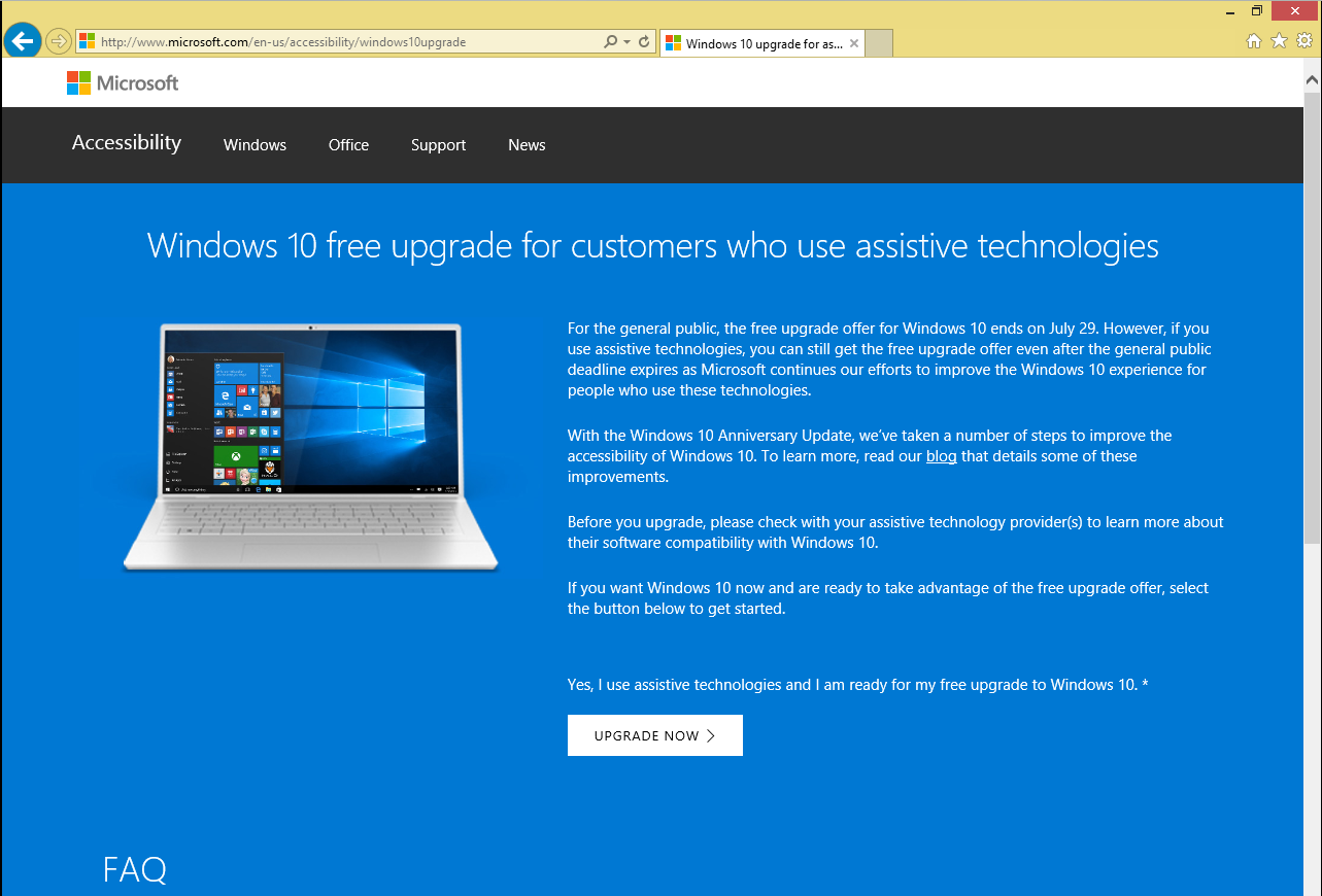 mise jour gratuite Windows10 2