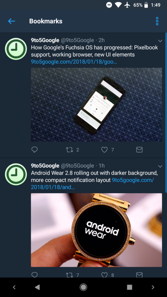 La fonctionnalité Twitter Bookmarks apparaît en version bêta sur Android 48 twitter android bookmarks 4