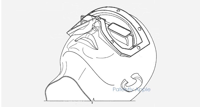 AR VR Apple Headset patent head