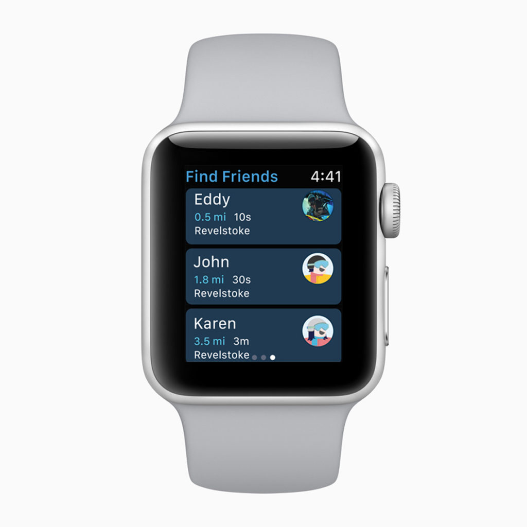 Apple Watch Series 3 : elle va suivre votre activité en ski et snowboard 58 Apple Watch Series 3 find friends 20282018 1
