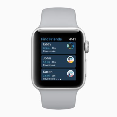 Apple Watch Series 3 find friends 20282018