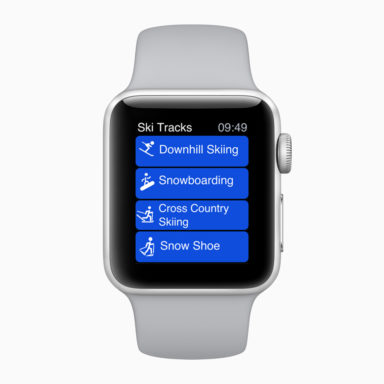 Apple Watch Series 3 ski tracks 20282018