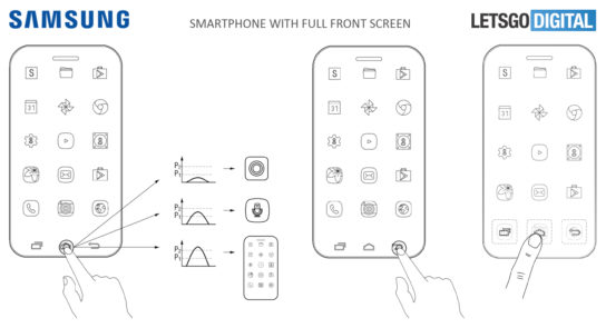 Samsung full screen smartphone
