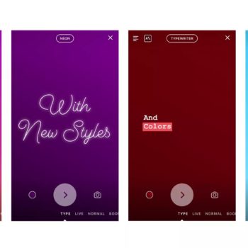 instagram stories mode texte