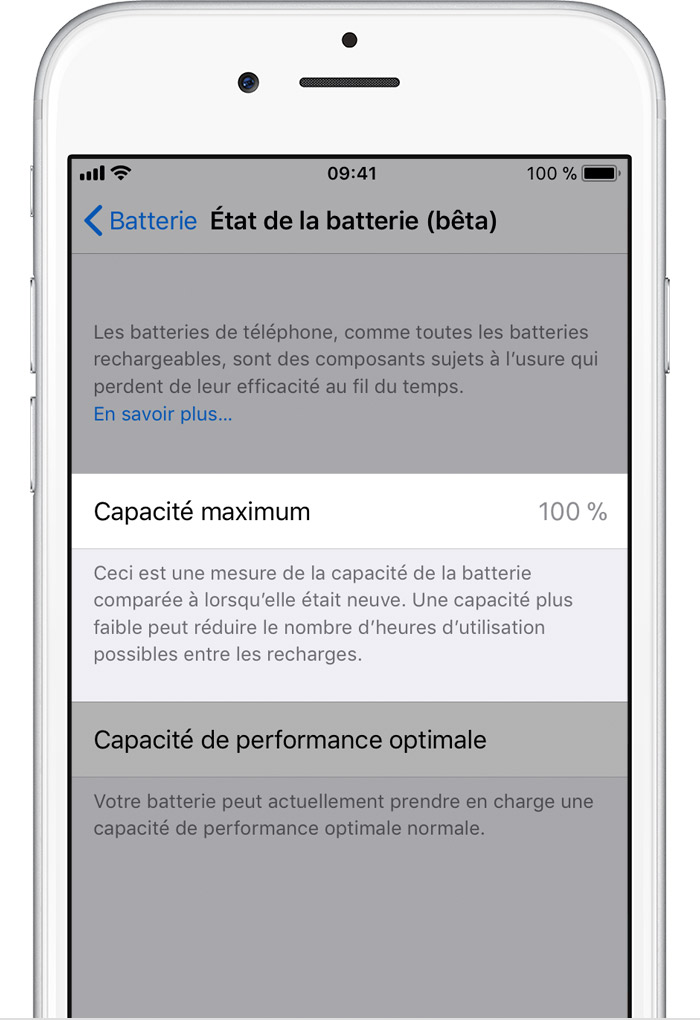 ios11 iphone6 settings battery health maximum capacity
