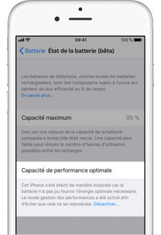 ios11 iphone6 settings battery health performance management applied