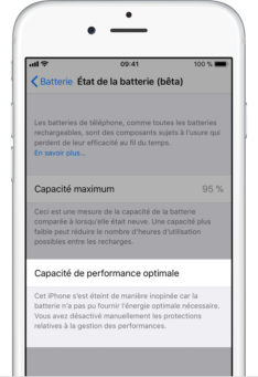 ios11 iphone6 settings battery health performance management disabled