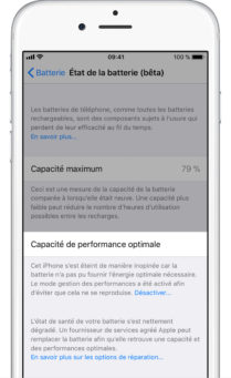ios11 iphone6 settings battery health performance management disabled significant degrade