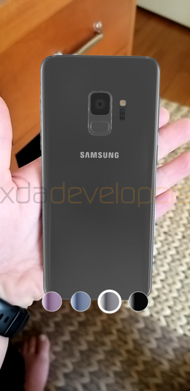 watermarked Samsung Galaxy S9 in Augmented Reality 21