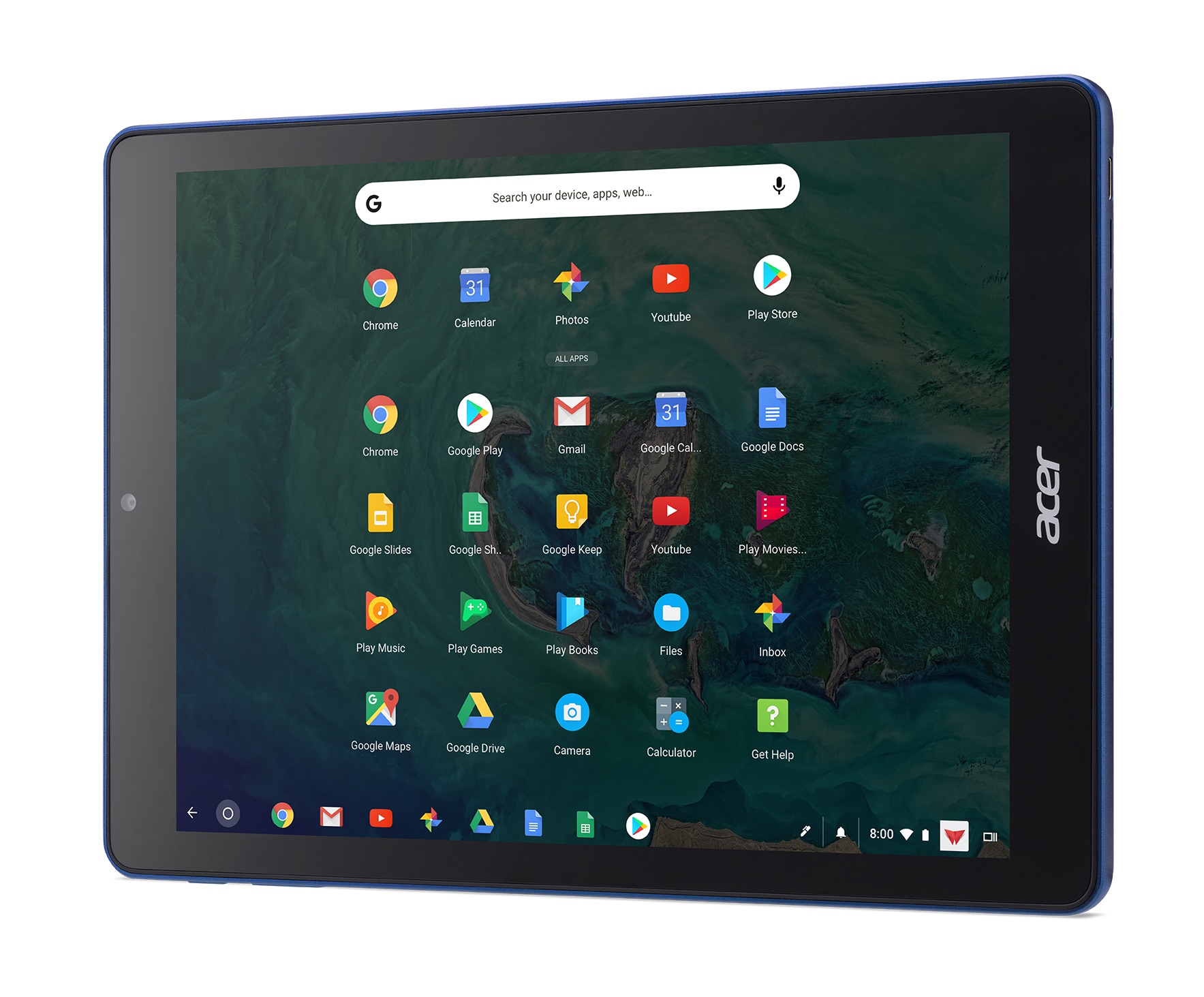 Acer Chrometab 10 D651N wp launcher open Play Store and stylus 05