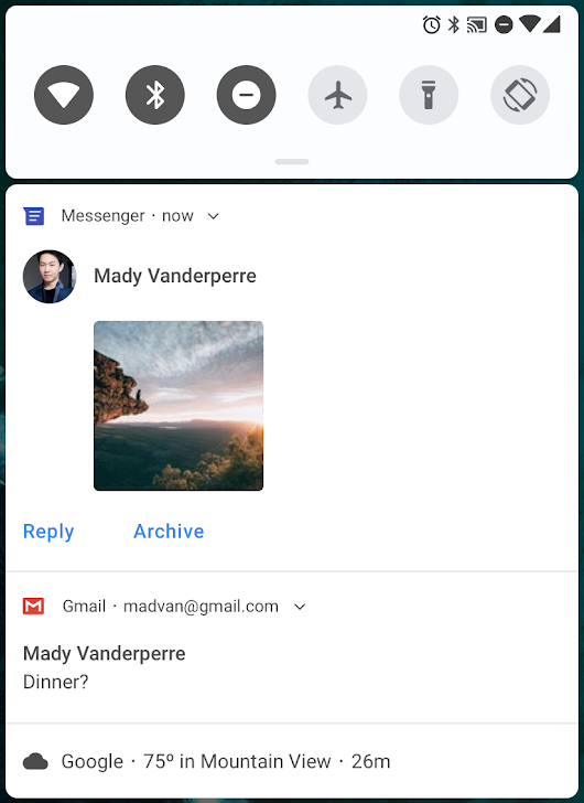 Attach images in MessagingStyle notifications