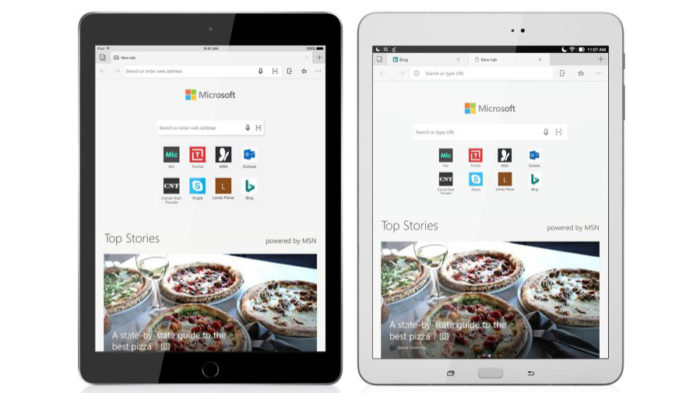Microsoft Edge prend désormais en charge l’iPad et les tablettes Android
