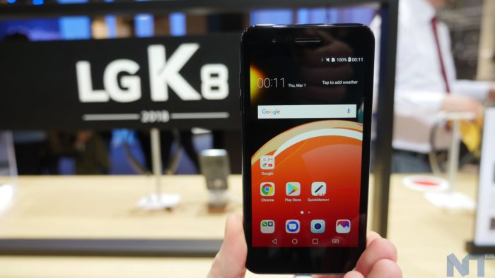 LG Prise en main du LG K8 (2018) : un smartphone abordable attrayant