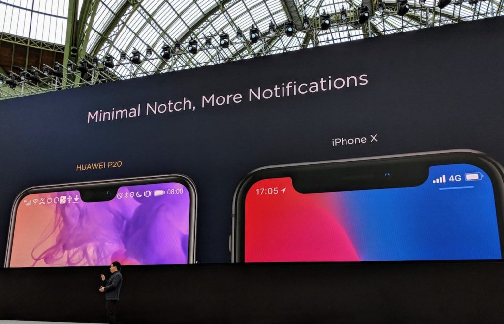 Notch Huawei vs iPhone