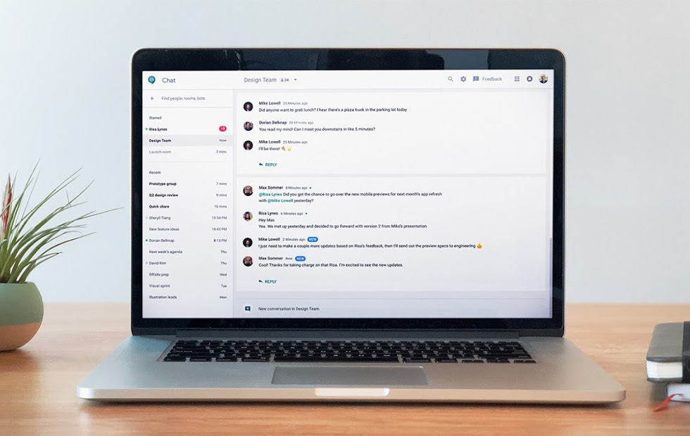 Hangouts Chat, concurrent Slack de Google, arrive sur G Suite 49 hangouts chat 1
