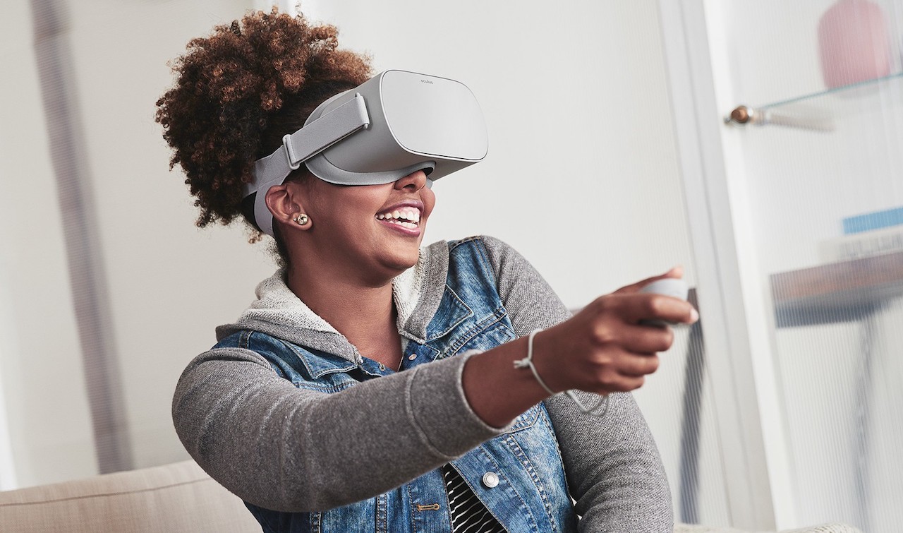 oculus go wearing