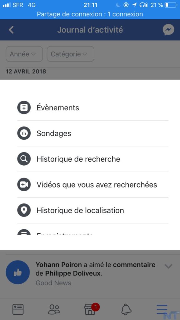 Comment effacer votre historique de recherche Facebook ? 55 IMG 6753 resultat