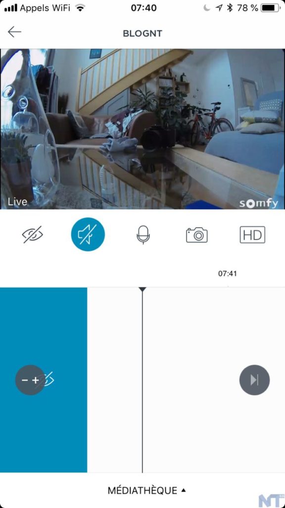 Test de la Somfy One+ : une sécurité intelligente au-delà de la caméra 55 Somfy One Screen 01