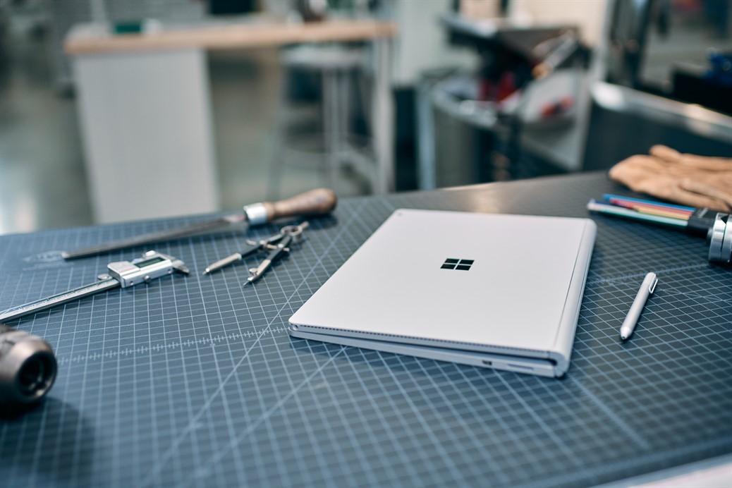 Surface Book On Drafting Table Image