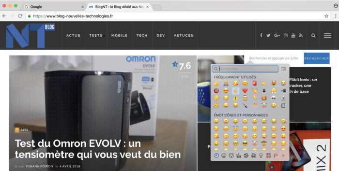 Chrome aura bientôt un accès rapide aux emojis depuis la souris ?