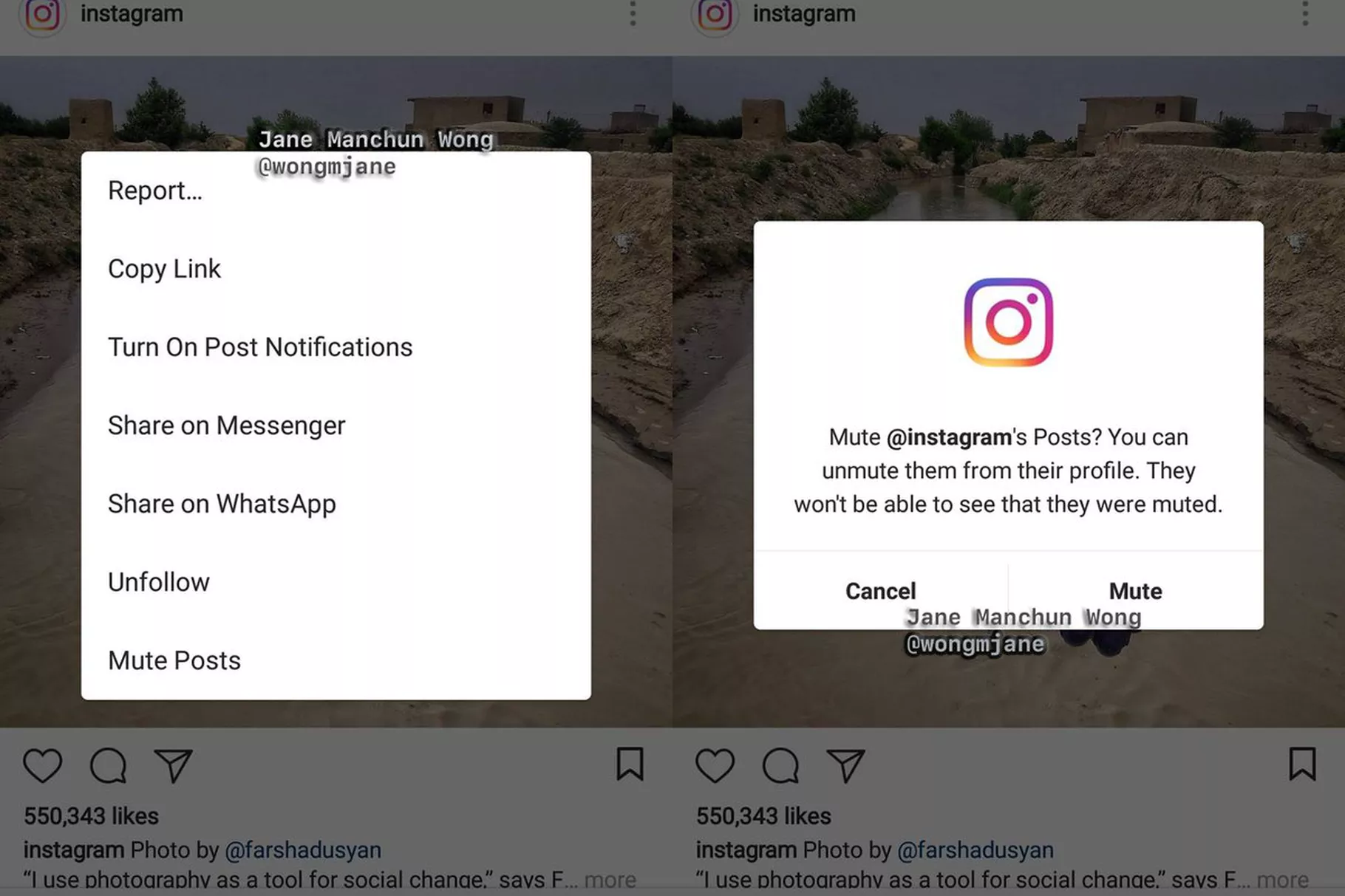 Instagram teste la mise en sourdine des utilisateurs de votre flux 49 instagram teste mise en sourdine utilisateurs