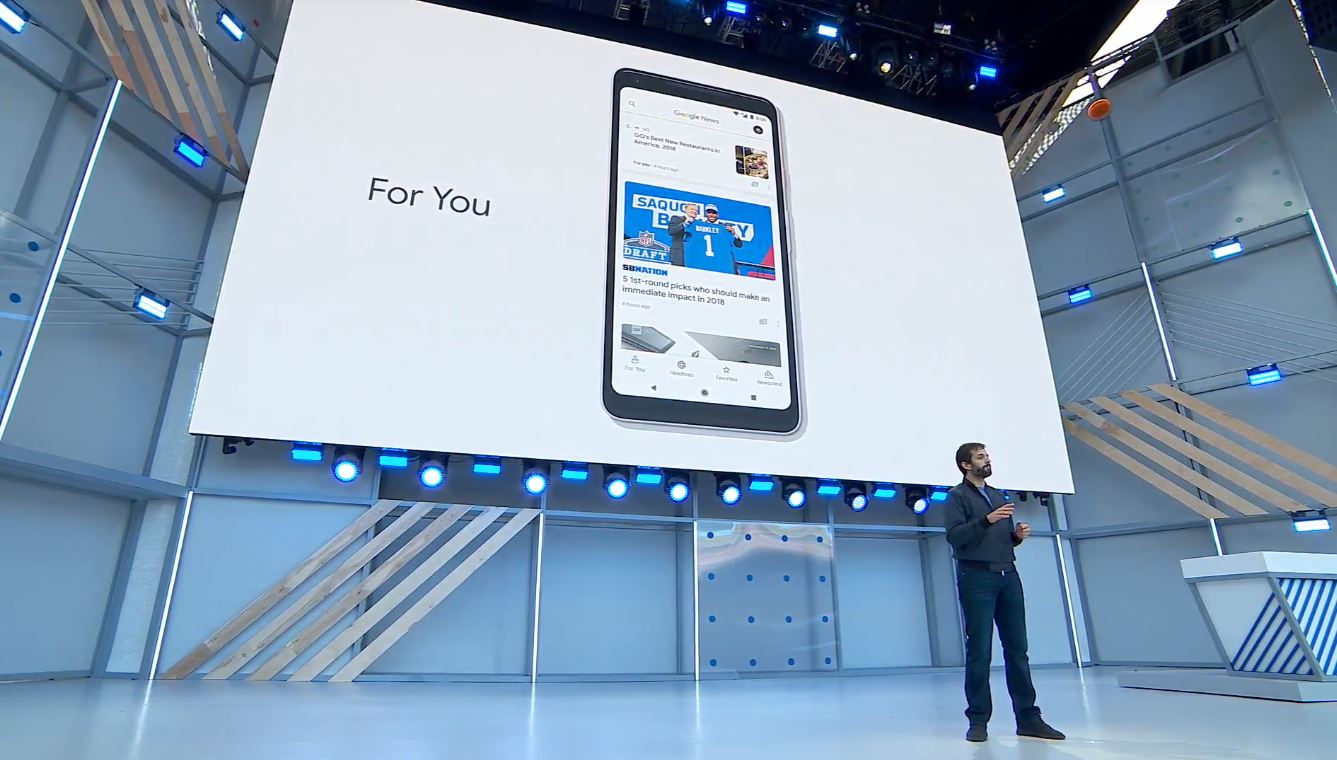 IO 2018 : Google News obtient une relooking grâce notamment à l’IA