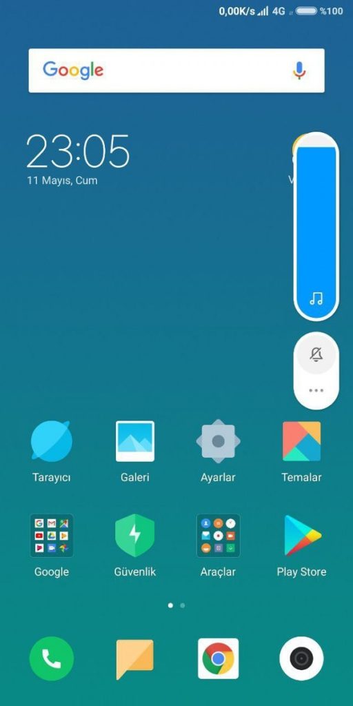 MIUI 10 Volume Panel