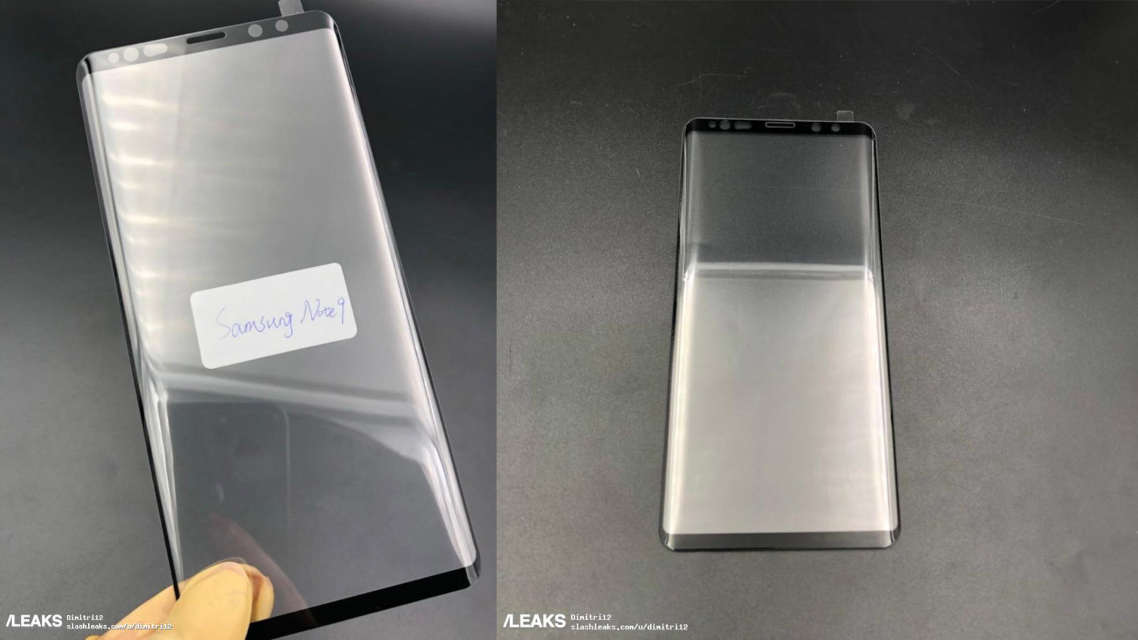 Galaxy Note 9 : le protecteur d’écran montre un léger ajustement de la conception