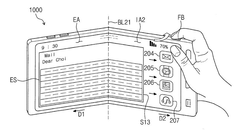 samsung folding phone patent 1