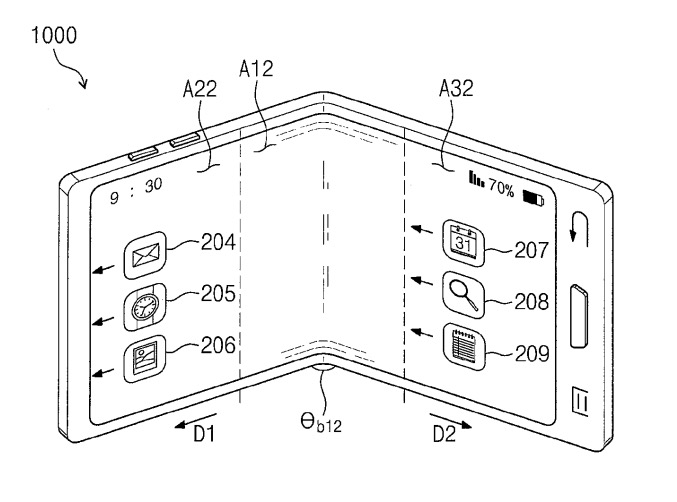 samsung folding phone patent 2