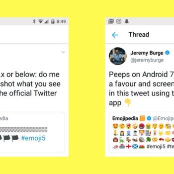 twitter android before after emojipedia
