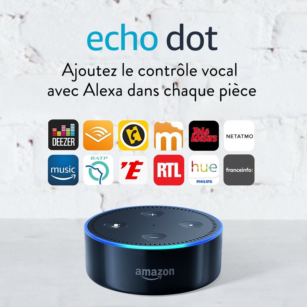 Amazon lance Alexa et ses Echo, Echo Dot et Echo Spot en France 51 616G476k57L. SL1000