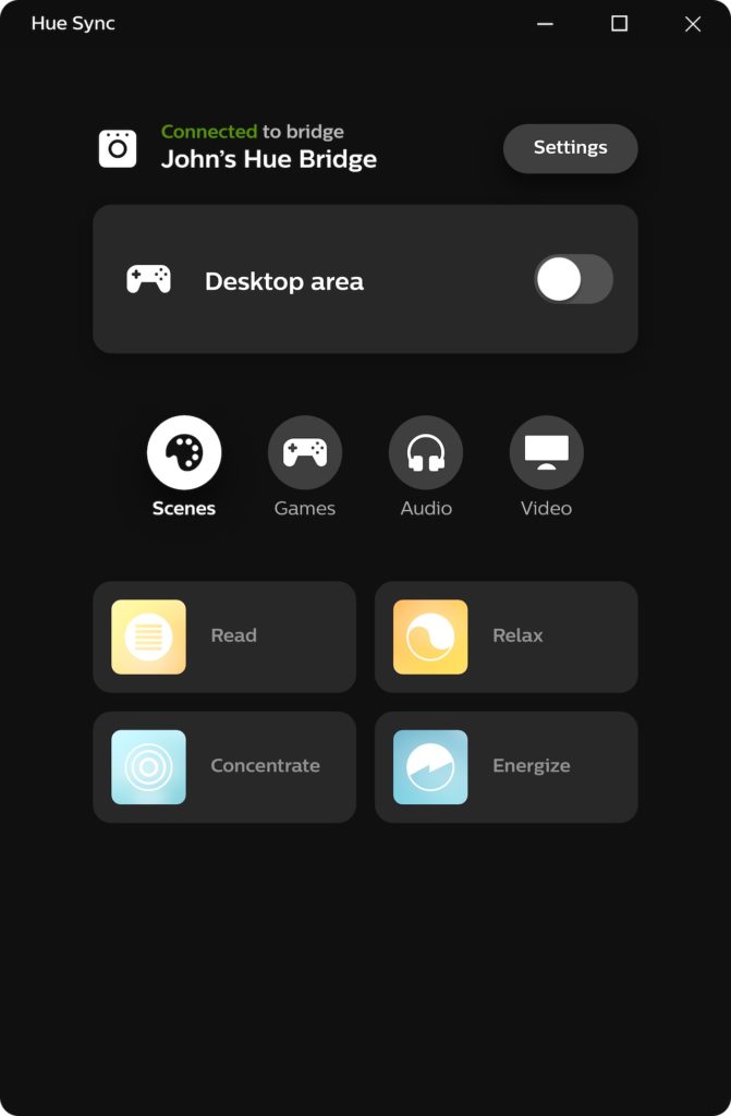 Philips Hue Sync : synchroniser vos ampoules avec de la musique, jeux et vidéos 54 HUE SYNC 11