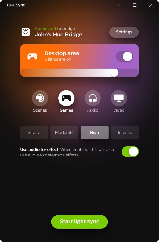 Philips Hue Sync : synchroniser vos ampoules avec de la musique, jeux et vidéos 53 HUE SYNC 13