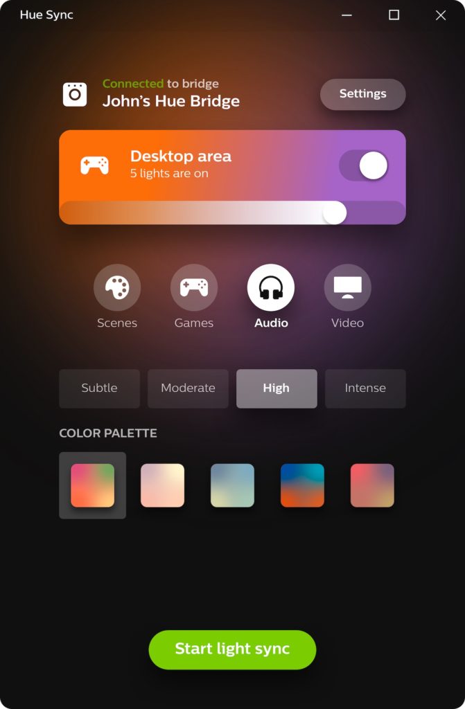 Philips Hue Sync : synchroniser vos ampoules avec de la musique, jeux et vidéos 52 HUE SYNC 14