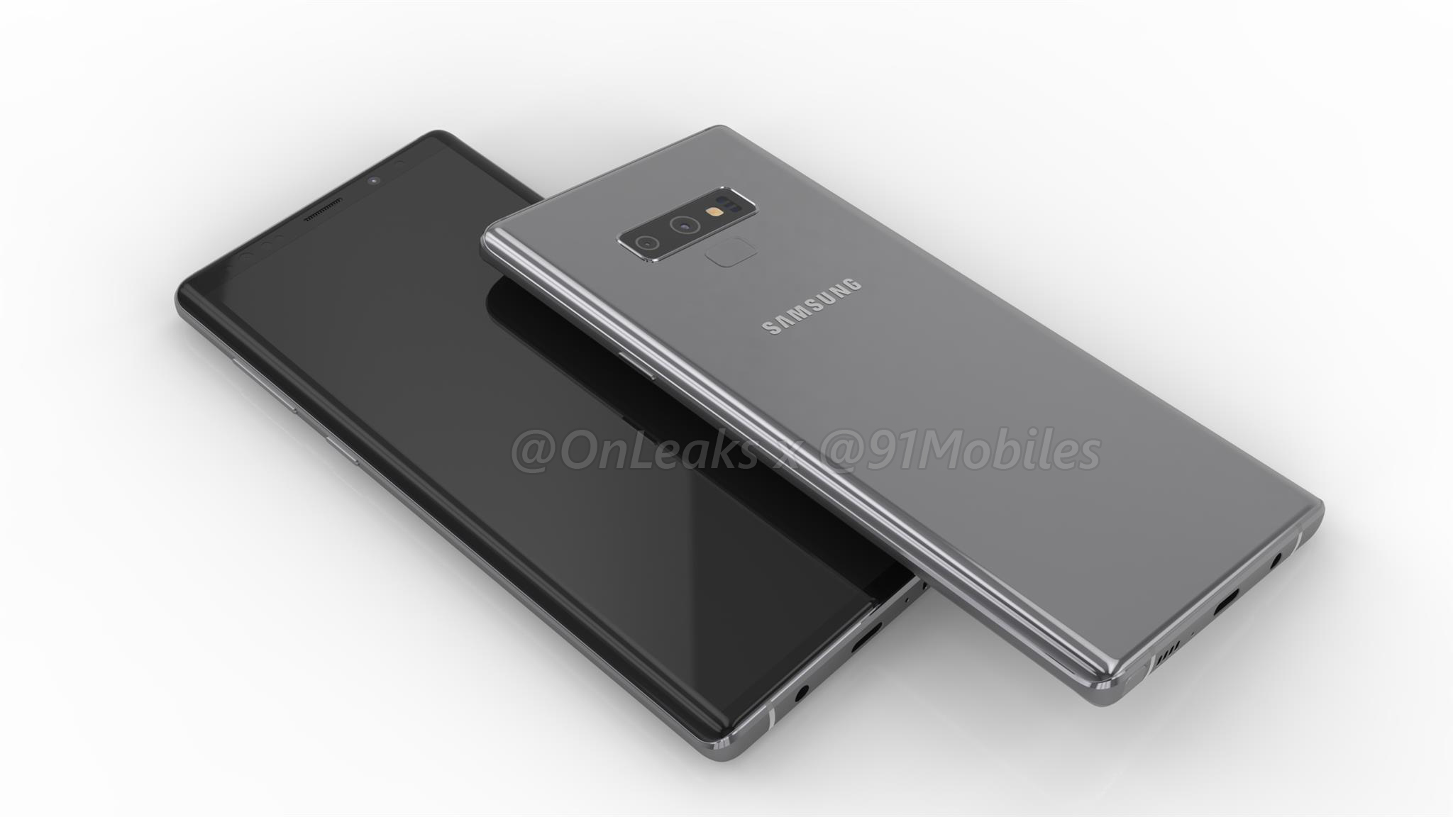 Galaxy Note 9 : des rendus montrent des choix de conception discutables 49 Samsung Galaxy Note 9 render 91mobiles 11