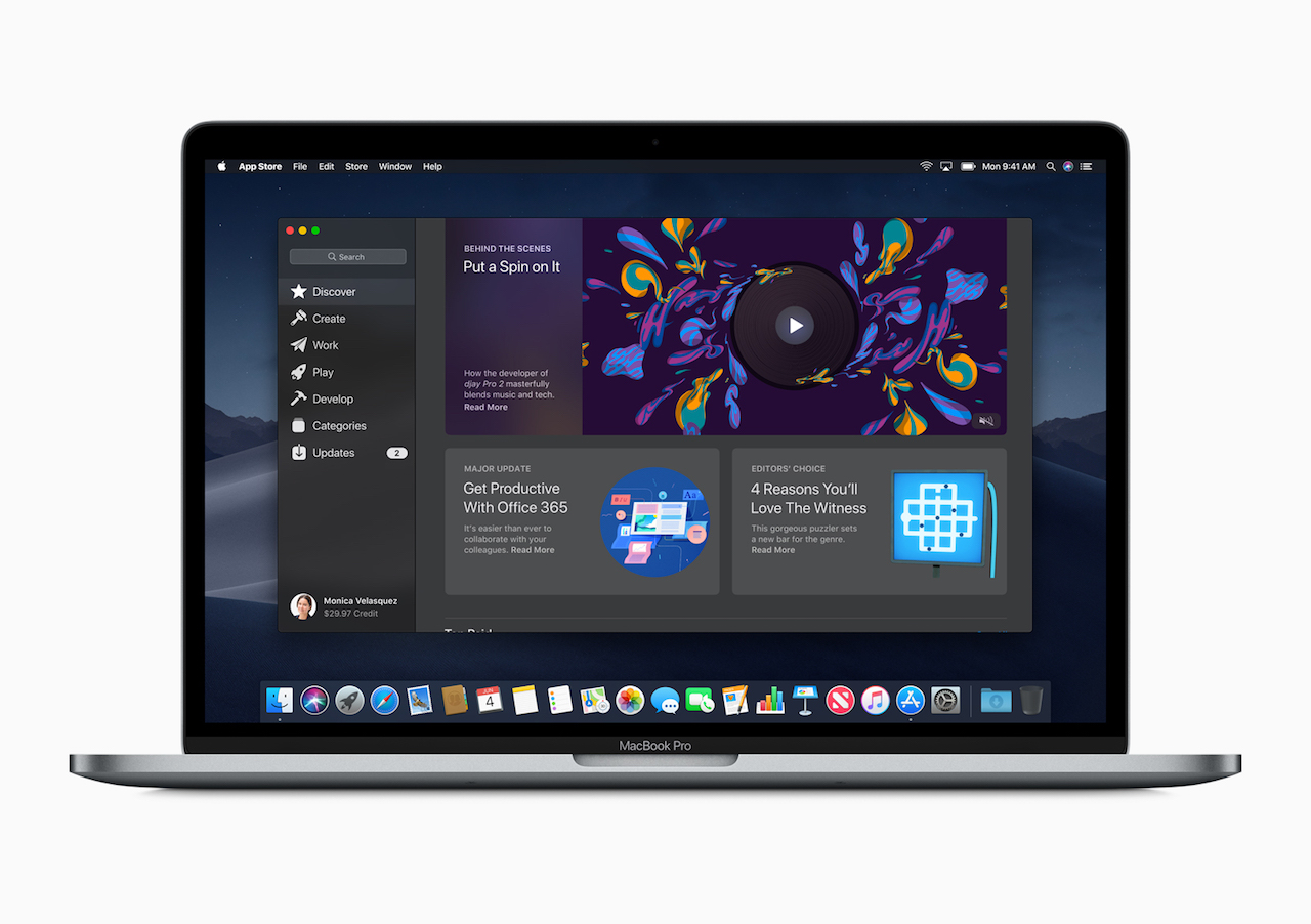 macOS Preview Mac App Store Discover screen 06042018
